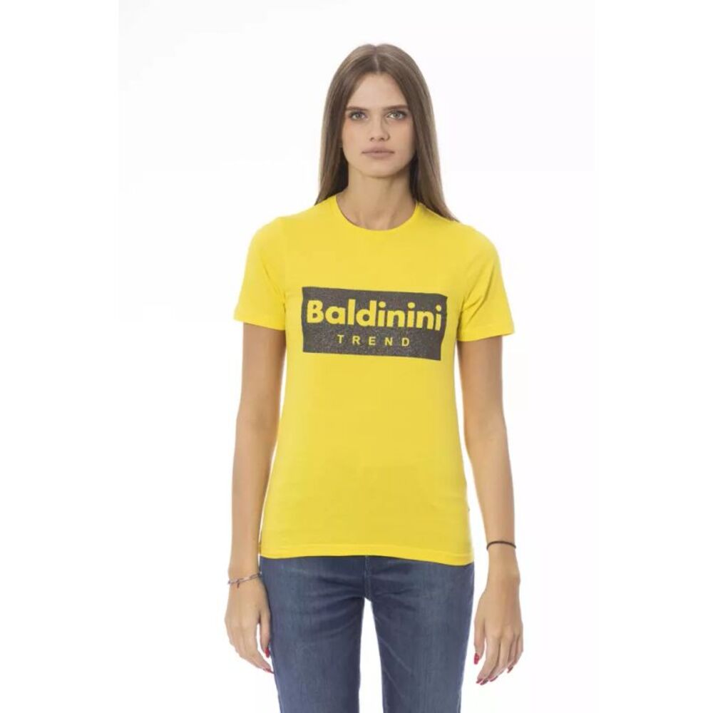 Baldinini Trend Yellow Cotton Women Women's T-Shirt
